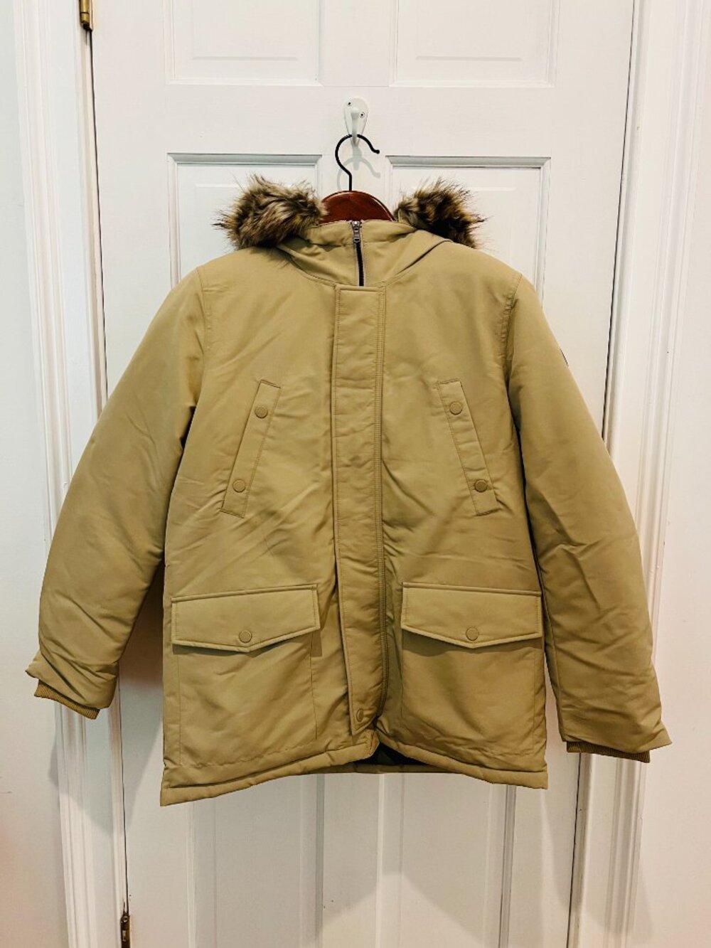Polo Ralph Lauren Big Boys' Faux-Fur-Trim Down Parka Size X Large XL - Picture 5 of 16
